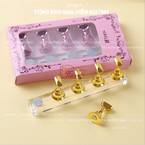 Đế nam châm nail , đế gắn móng giả , giúp tập sơn , trang trí, vẽ móng