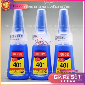 Keo 401 nail , keo dán móng giả , keo gắn đá hàng chuẩn loại 1 siêu chắc