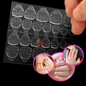 miếng dán móng , keo silicon dán móng nailbox, tờ 24 miếng dán